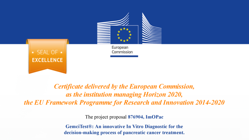 GemciTest a été gratifié d'un Seal of Excellence délivré par la commission européenne